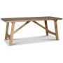 Woodforge Esstisch mit 6 Stühlen aus recyceltem Holz