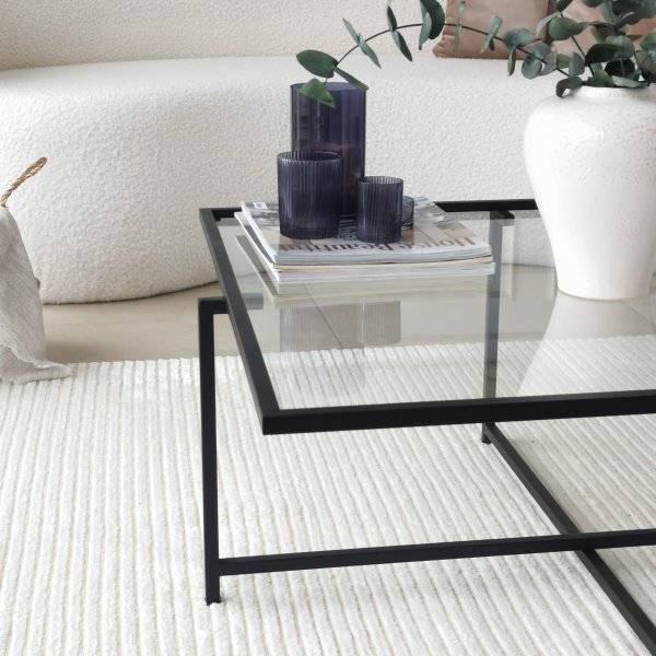 Sun Couchtisch 85 cm - Schwarz