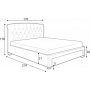 Hewie Bett mit Stauraum - Grau/Walnuss