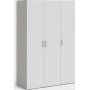 Space-Kleiderschrank mit 3 Türen - Weiß