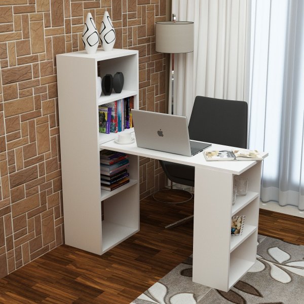 Letzter Schreibtisch 90x40 cm - Weiß
