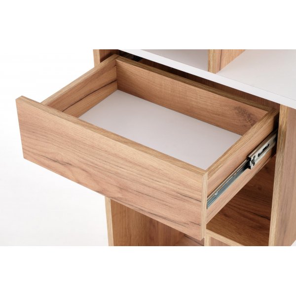 Spurs Schreibtisch 122x57 cm - Eiche/weiß