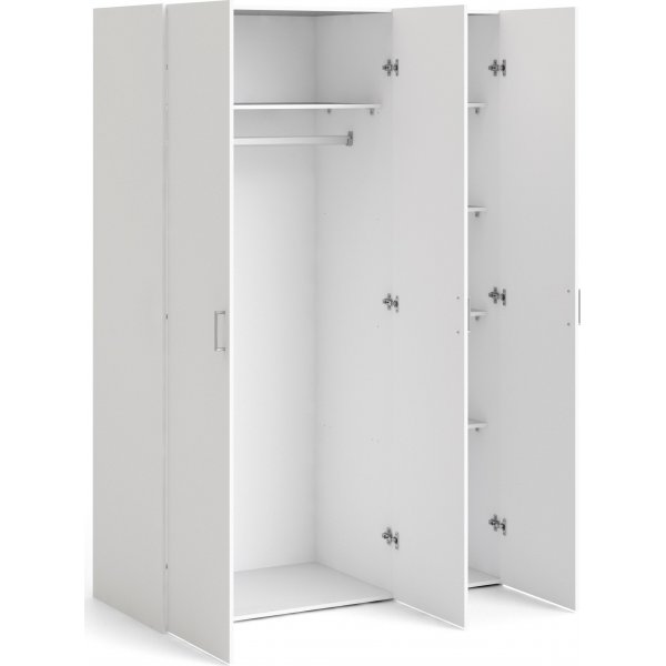Space-Kleiderschrank mit 3 Türen - Weiß