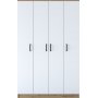 Baden Kleiderschrank 16 - Nussbaum/weiß