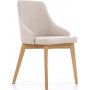 Catrin Esszimmerstuhl - Beige (Stoff) / Holz