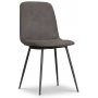 Sitz-Essgruppe, Esstisch mit 4 Smokey-Esszimmerstühlen - Schwarz/Vintage + 4.00 x Serviettenringe
