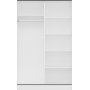 Kapusta Kleiderschrank 120 cm - Weiß/Anthrazit