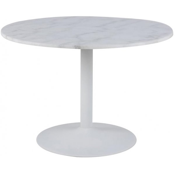 Carlisle Matbord 110 cm - Marmor/Weiß