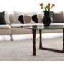 Yuvarlak Couchtisch Ø80 cm - Nussbaum