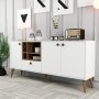 Nappa-Sideboard - Weiß