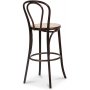Biegeholz Barstuhl No 18 - Walnuss / Rattan