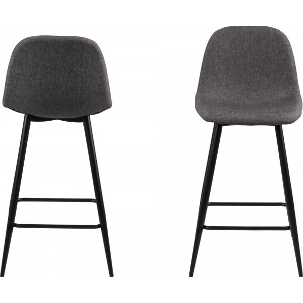 Wilma Barhocker 91 cm - Grau/Schwarz