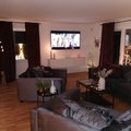 Kundenbild Brandy Lounge Sessel 1,5-Sitzer Sofa - Dunkelgrau (Samt)