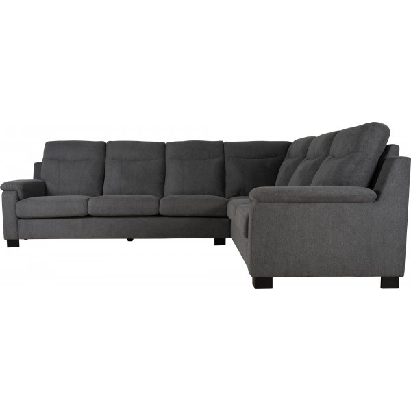 Ecksofa Salem aus dunkelgrauem Stoff