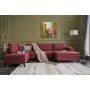 Efsun U-Bettsofa - Burgund