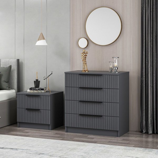 Cikani Kommode 72 x 42 cm - Anthrazit