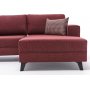 Efsun U-Bettsofa - Burgund