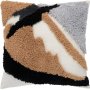Sagres Kissen 45x45 cm - Braun/Schwarz