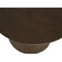 Scarlett Couchtisch Ø90 cm - Braun lackierte Eiche