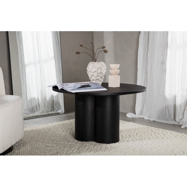 Couchtisch Olivia Ø80 cm - Schwarz