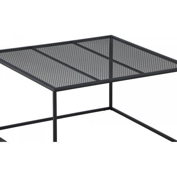 Netz Couchtisch 80 x 80 cm - Schwarz