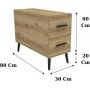 Island-Beistelltisch - Beige