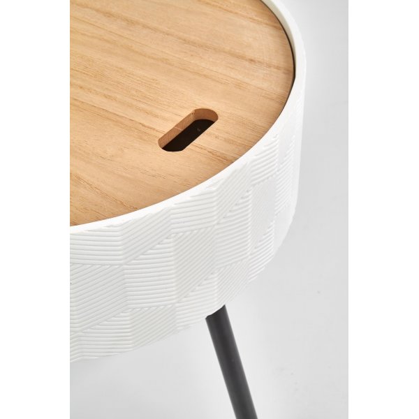 Theosophie Couchtisch Ø38 cm - Weiß