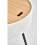 Theosophie Couchtisch Ø38 cm - Weiß