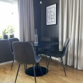 Kundenbild Sitz Esstisch Hochdrucklaminat - Schwarz - ø110 cm