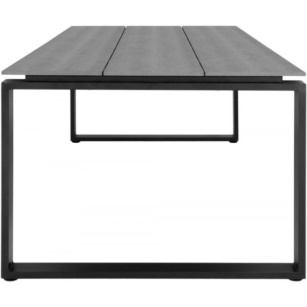 Denver Esstisch - Grau/Schwarz - 220 x 100 cm