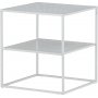 Netz Beistelltisch 55 x 55 cm - Weiß