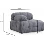 Petite 2-Sitzer-Sofa - Grau