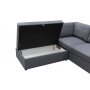 Schlafsofa Dream mit Stauraum (Ecksofa) rechts - Dark Grey