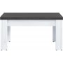 Hesen Couchtisch 75 x 75 cm - Weiß/Schwarz