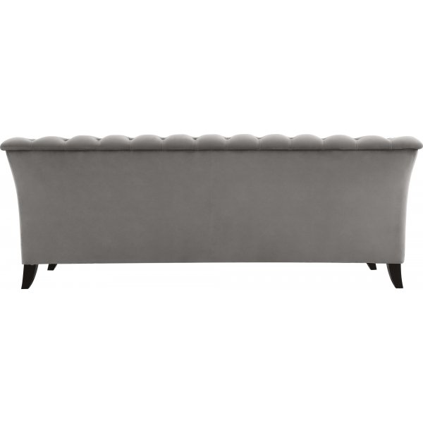 Sofa Chesterfield 3-Sitzer grau - Henry