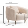 Oyster-Sessel - Beige