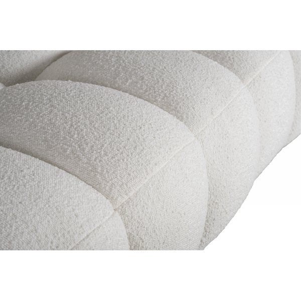 Diwansofa Bouclè cremeweiß 322 cm