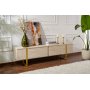 Serenity Medienbank - Travertin/Gold