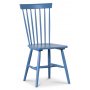 Sprossenstuhl Gotland - Taubenblau RAL5007 + Möbelfüße