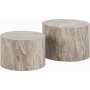 Dice Couchtisch Ø50/58 cm - Grau