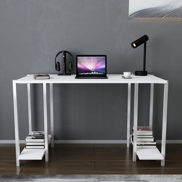 Akademie-Schreibtisch 125,2 x 60 cm - Weiß