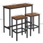 Gunnar Bartisch-Set 100 x 40 cm - Braun/Schwarz