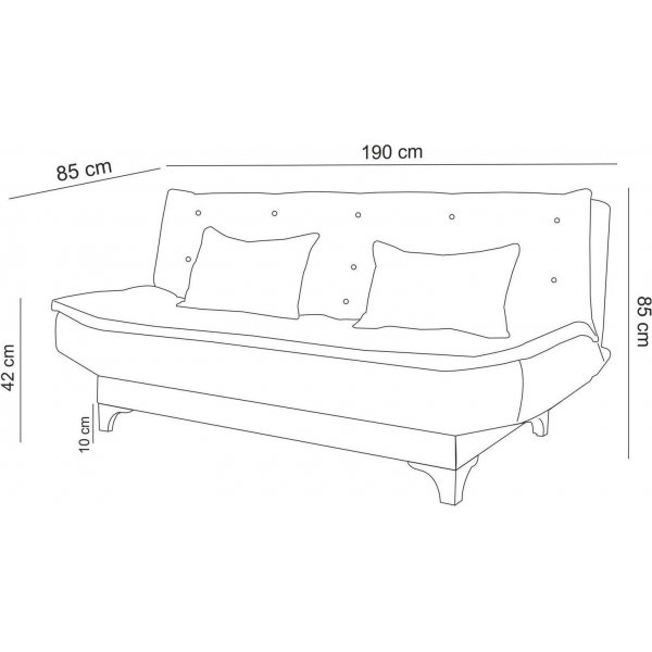 Schlafsofa Kelebek - Blau