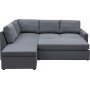 Schlafsofa Dream mit Stauraum (Ecksofa) rechts - Dark Grey