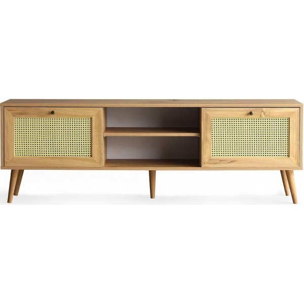 Letoon Medienbank 180 cm - Eiche
