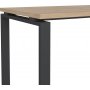 Schilderschreibtisch 120 cm - Mattgrau/Hickory