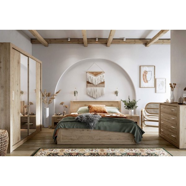 Einar Bett 180 x 200 cm - San Remo Eiche
