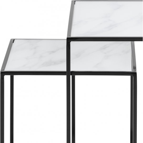 Bolton Wetttisch 35x35 | 45 x 45 cm - Weiß