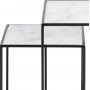 Bolton Wetttisch 35x35 | 45 x 45 cm - Weiß