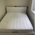 Kundenbild Dentro 140 x 200 cm großes Bett mit Stauraum - Weiß/Stirlingeiche